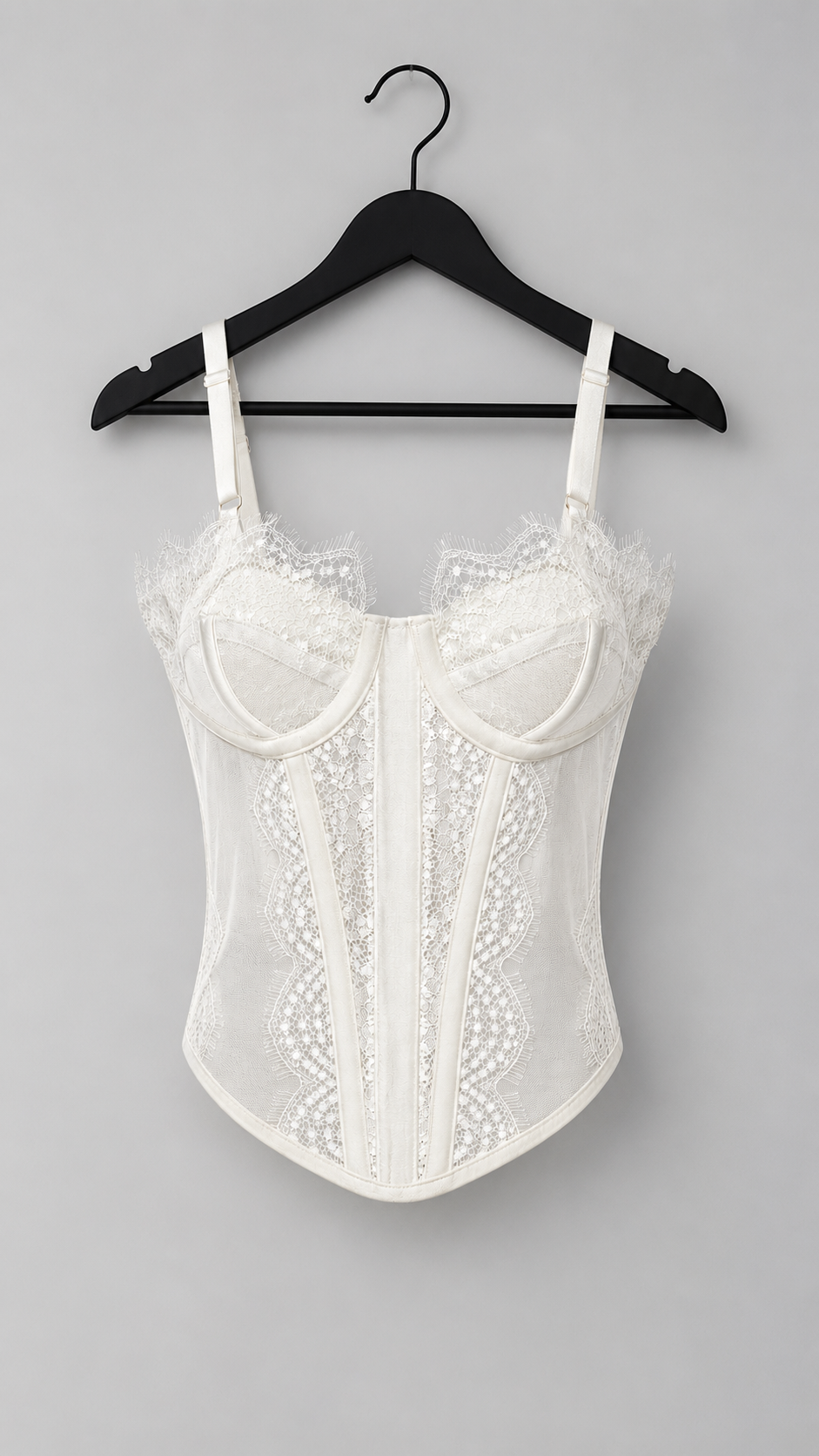 CORSET BLANCO ENCAJE